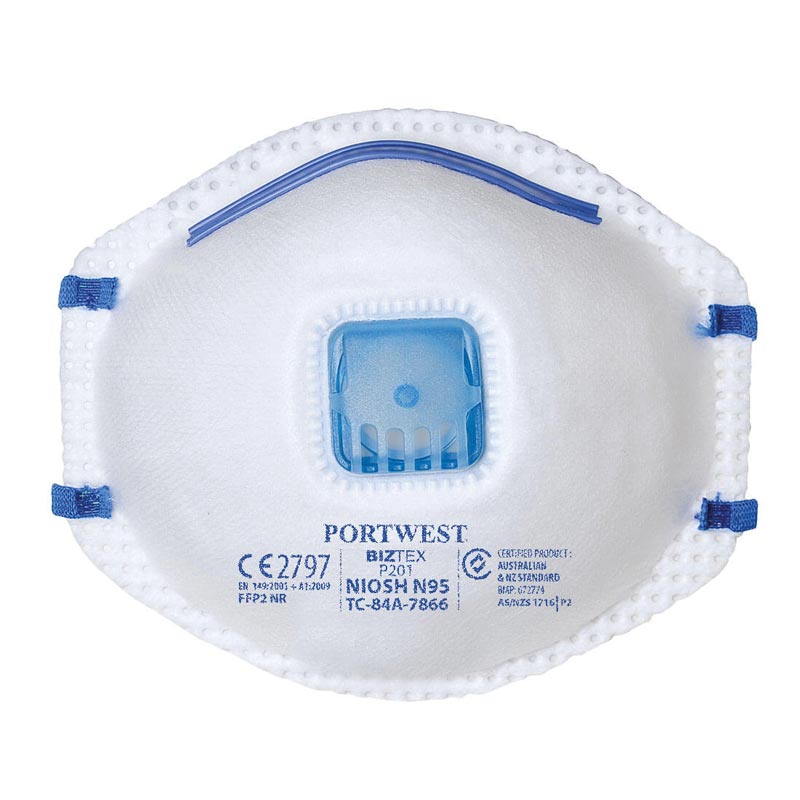 Lot De 20 Masques FFP2 Certifiés CE - Bleu | 5 Couches, Filtration 94%, Fabriqués En Espagne